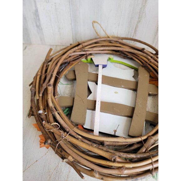 Vintage cat wreath Halloween welcome hanging home decor - Picture 10 of 11